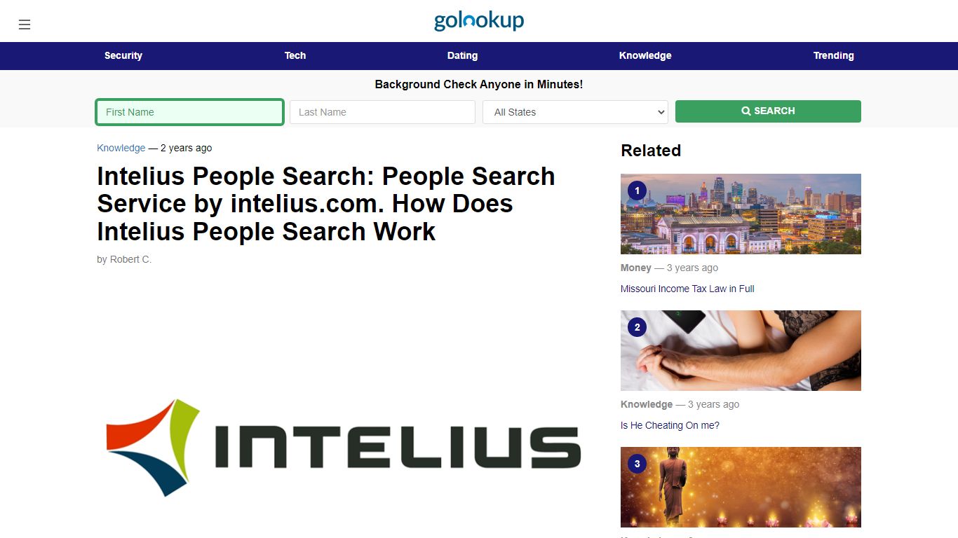 Intelius People Search, People Search Intelius - GoLookUp